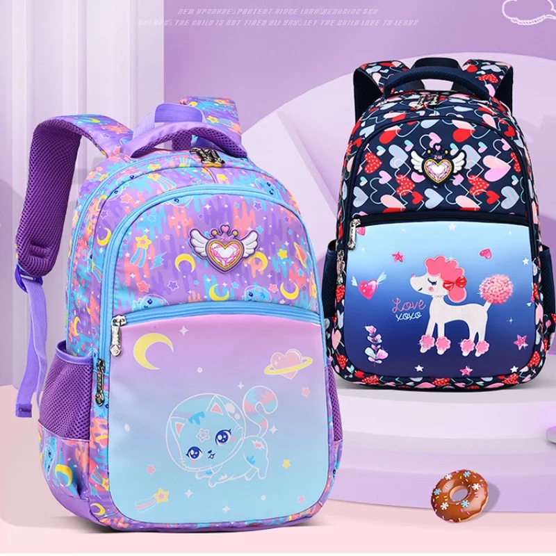Girl Unicorn Boy Shark Fashion Large Capacity Schoolbags for Students New Grade 1-3-6 Children Cute Cartoon Waterproof Backpacks