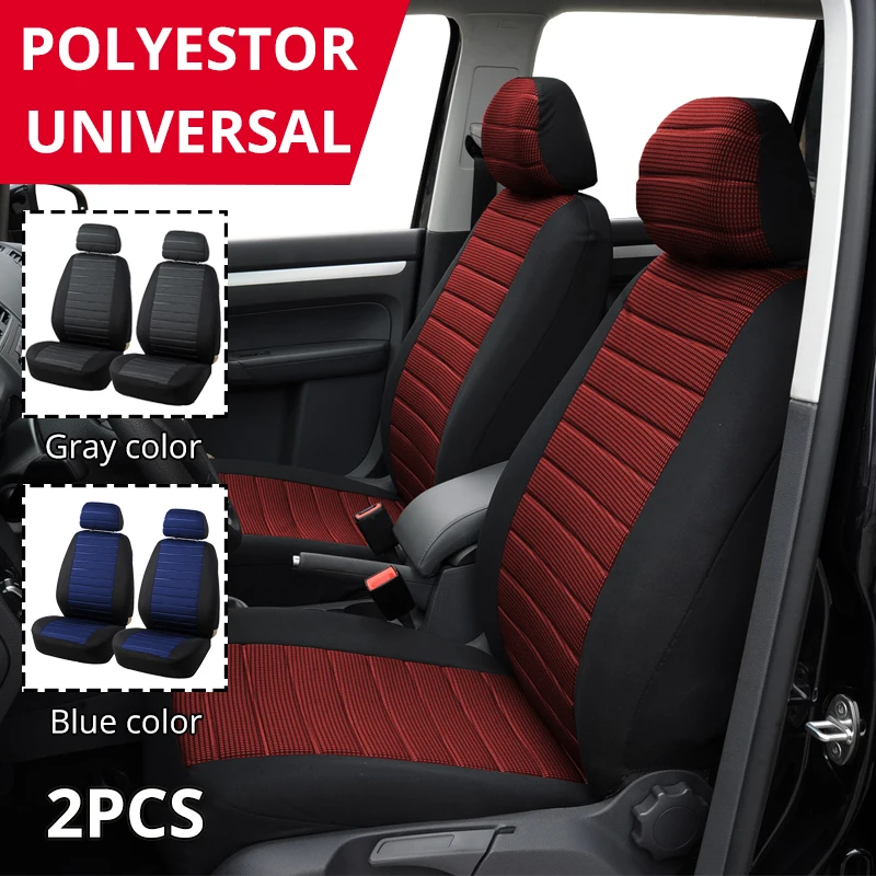 

AUTOYOUTH Brand 2PCS Car Seat Covers 5MM Foam Airbag Compatible Universal Fit Most Vans Minibus Separated Car Seat