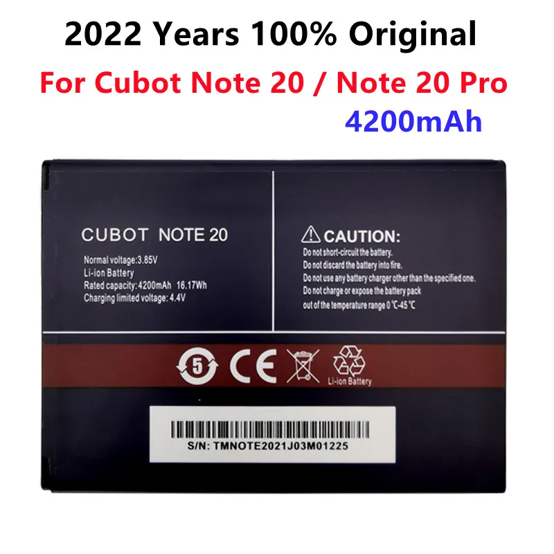 

New 4200mAh Original Battery For Cubot Note 20 / Note 20 Pro Phone Battery High Quality Replacement Batteries