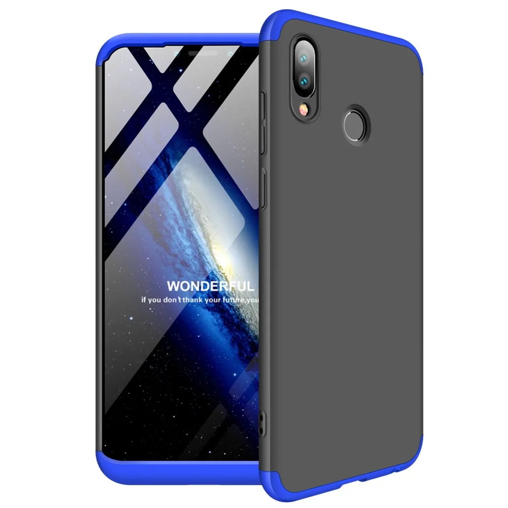 

Honor Play COR L29 360 Case 360 Degree Full Cover Matte Hard Cover Case for Huawei Honor Play COR-L29 Cover with Glass Film