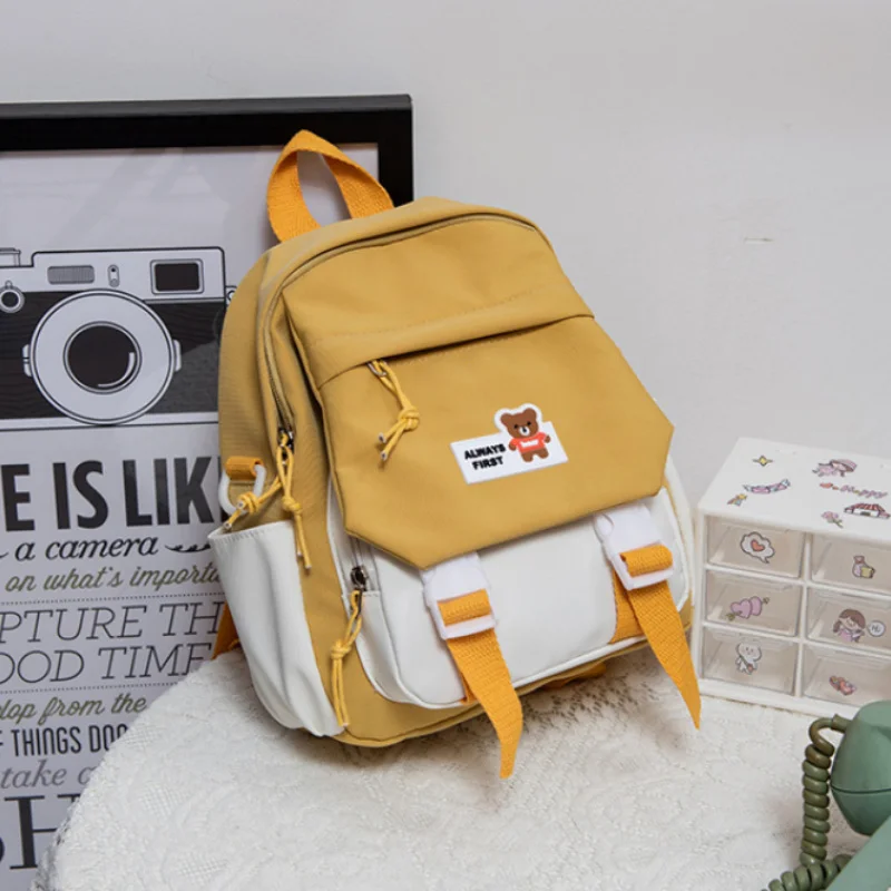 

Mini Preppy Style Fashion Women Solid Color Retro Small Backpack Students Ladies Travel Canvas Zipper School Bag Knapsacks