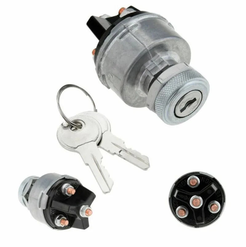 

Universal Ignition Key Starter Switch With 2 Keys For Car Tractor Trailer 3 Position OFF ON Start Switches Car Accessories 1Set