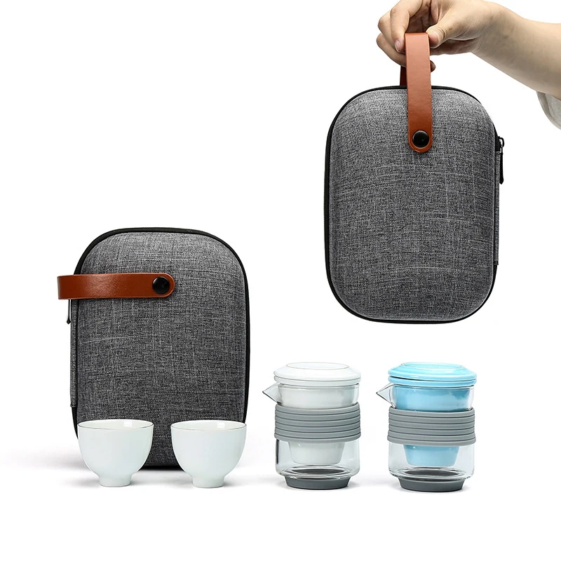 

Китайский фотокерамический портативный чайник, набор чайников для путешествий на открытом воздухе, чайные чашки для чайной церемонии, чашк...