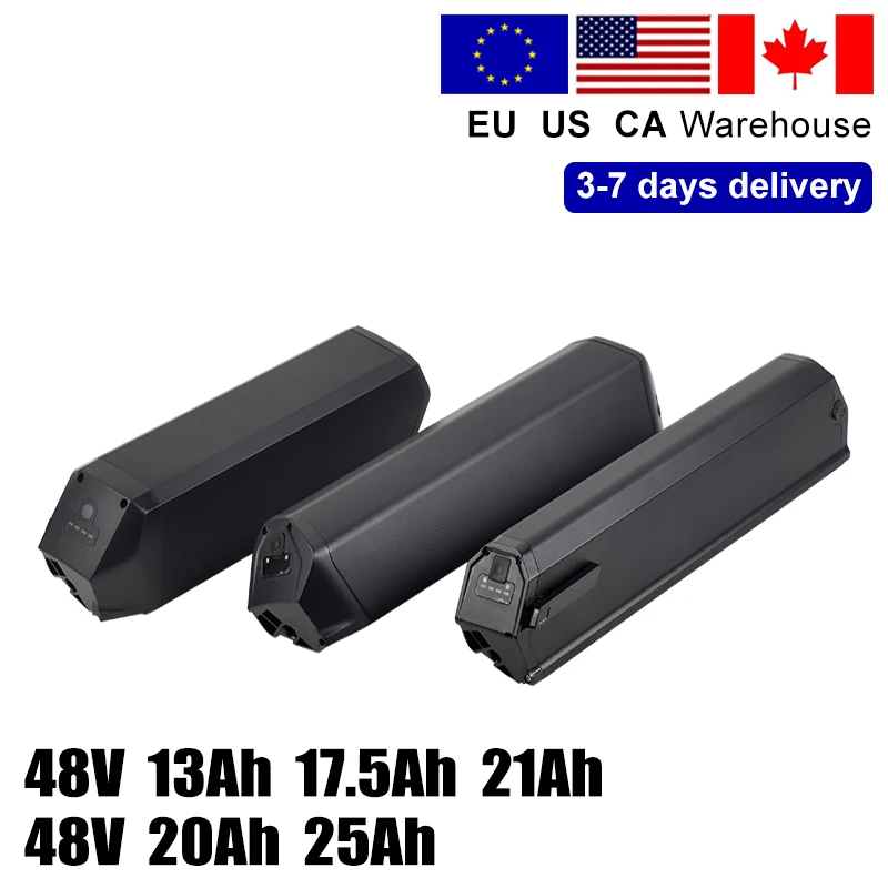 

EU US Warehouse Reention ebike battery Dorado Plus max 48V 13Ah 17.5Ah 21Ah 25Ah for DISIYUAN AKEZ NCM Moscow Aspen Venice ebike