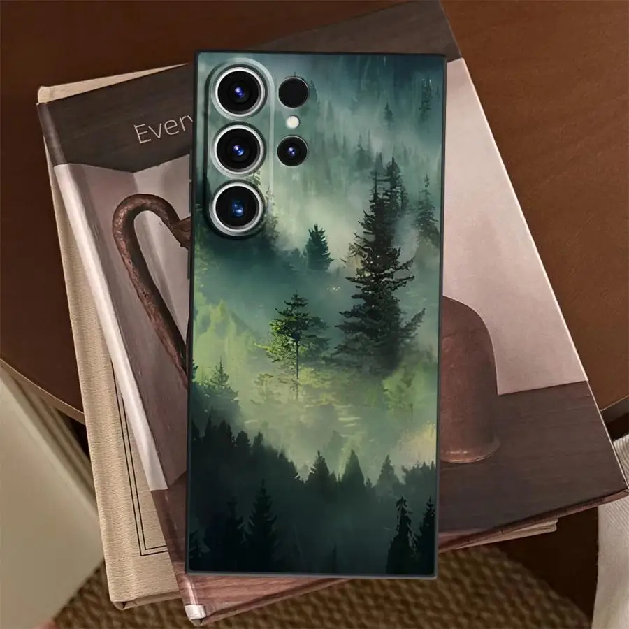 Фото Чехол Forest Mist для Samsung Galaxy S26 Ultra S20 Ultra S21 FE S24 Note 20 8 9 10 S25 Plus S23 S10 S9 Funda Phone Cover №2