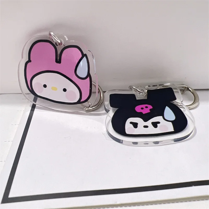 

Kawaii Sanrioed аниме мультфильм серия Kuromi My melody креативный Модный милый брелок украшение для багажа Подвеска Аксессуары подарок