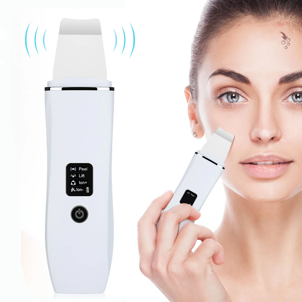 

Ultrasonic Vibration Shoveling Skin Machine Microcurrent Lifting Beauty Instrument Deep Cleans Facial Exfoliation Rejuvenation