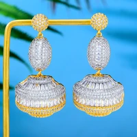 kellybola new vintage ball gold earrings for women bridal wedding girl daily surper jewelry high quality scalloped ginkgo biloba