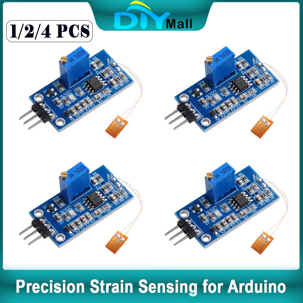 Фото BF350-3AA модуль датчика тензодатчика для Arduino, высокоточный изгибный тест, весовой усилитель, цифровой биосенсор, электронный «сделай сам» №1