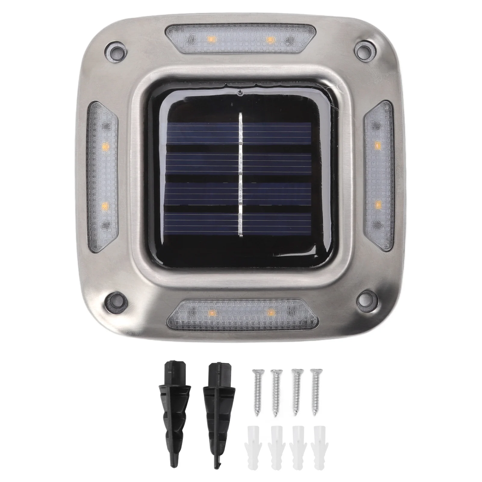 Solar Ground Light Waterproof 8 LEDs Warm Light Solar Garden Lamp Outdoor Courtyards Driveway Marker Light