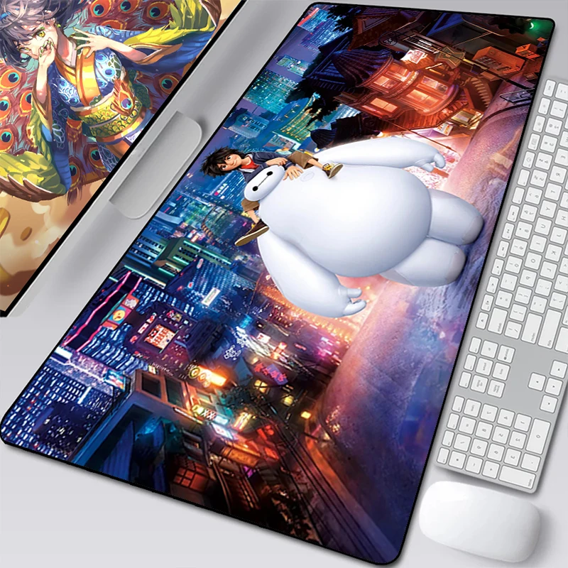 

Mousepad Gamer Cabinet Baymax Mouse Gaming Pc Accessories Deskmat Rubber Mat Mausepad Keyboard Pad Mause Laptops Pads Anime Xxl