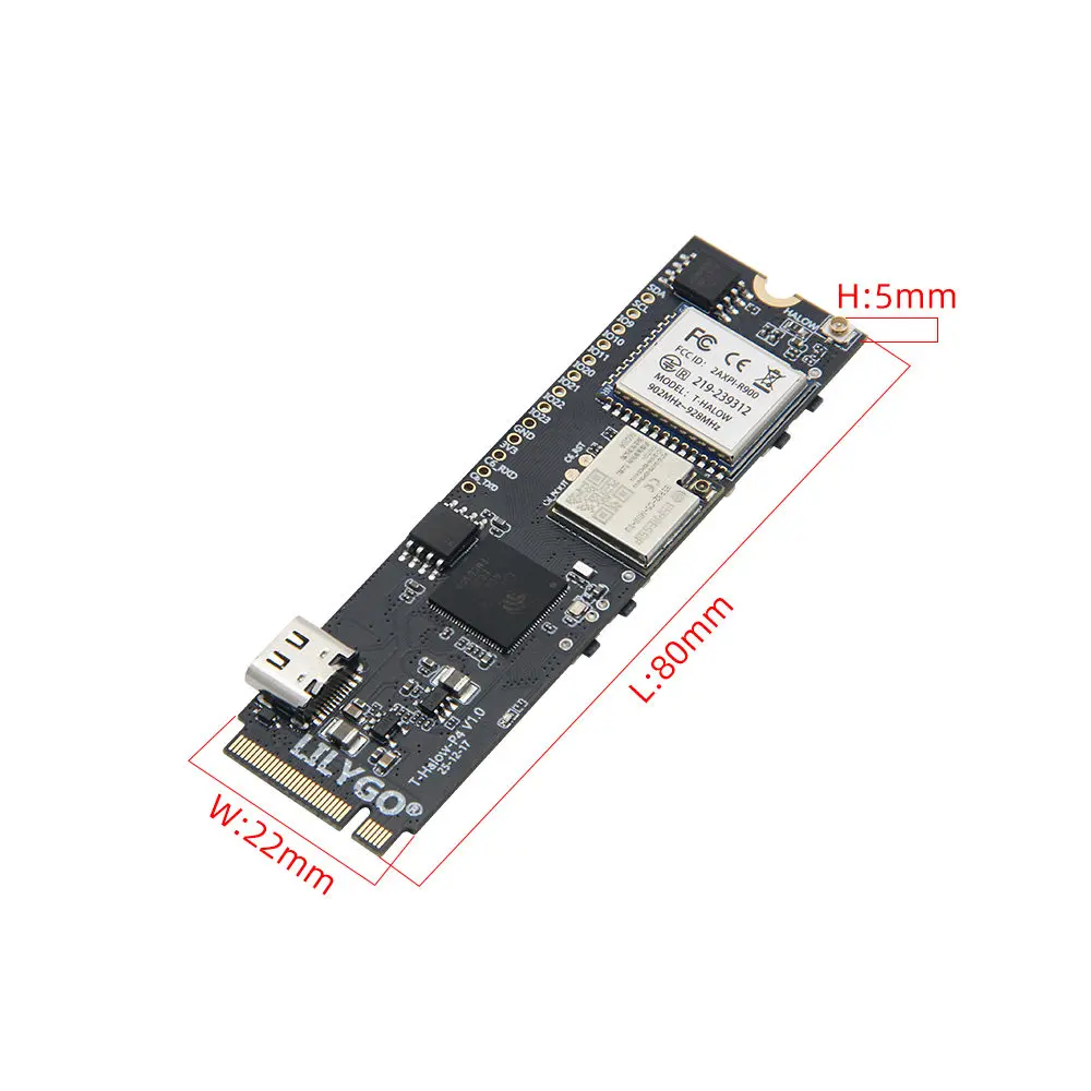 Фото LILYGO T Halow P4 ESP32 P4 C6 M2 Слот для камеры, интерфейс Wi-Fi, Bluetooth №3