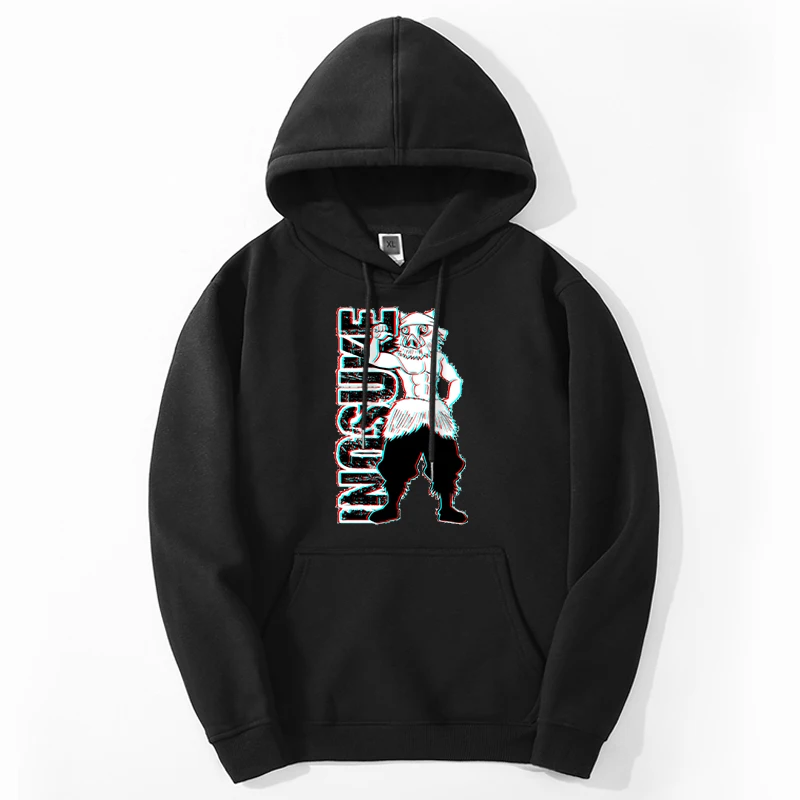 

Толстовка мужская с капюшоном и круглым вырезом, в японском стиле