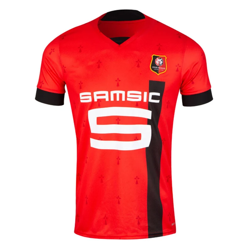

2022 2023 Стад Rennais home jersey 22/23 Ренн Гаэтан трудоде Жереми доку терьер для мужчин и детей Детская футболка BOYSKit