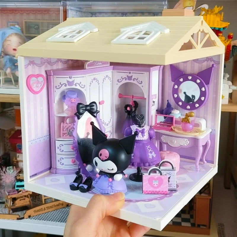 Фото Конструктор Rolife Sanrio Super World: Сборные модели Куроми, Май Мелоди, Синаморолл, Хелло Китти – Настольное украшение, подарок №2