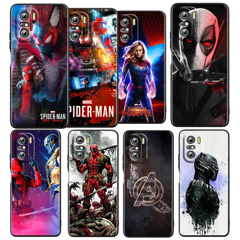 

Marvel Rocket Raccoon Cool Case For Xiaomi Redmi K50 K40 Gaming 11 Prime 10 10C 9AT 9C 9T 8 6A 4X 5G Black Phone Cover Capa Core
