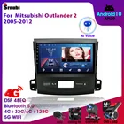 Автомагнитола 2DIN на Android для Mitsubishi Outlander Xl 2 CW0W 2005-2012, мультимедийный видеоплеер с навигацией, стерео головное устройство Carplay