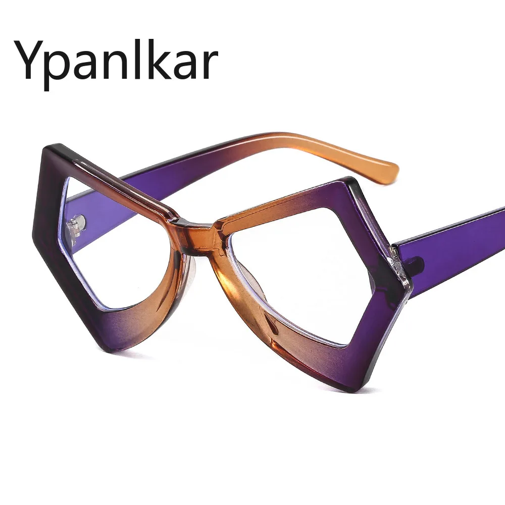 

Anti Blue Light Glasses Women 2022 Fashion Cat Eye Optical Eyewear for Ladies Retro Butterfly Transparent Eyeglass Polygon Frame