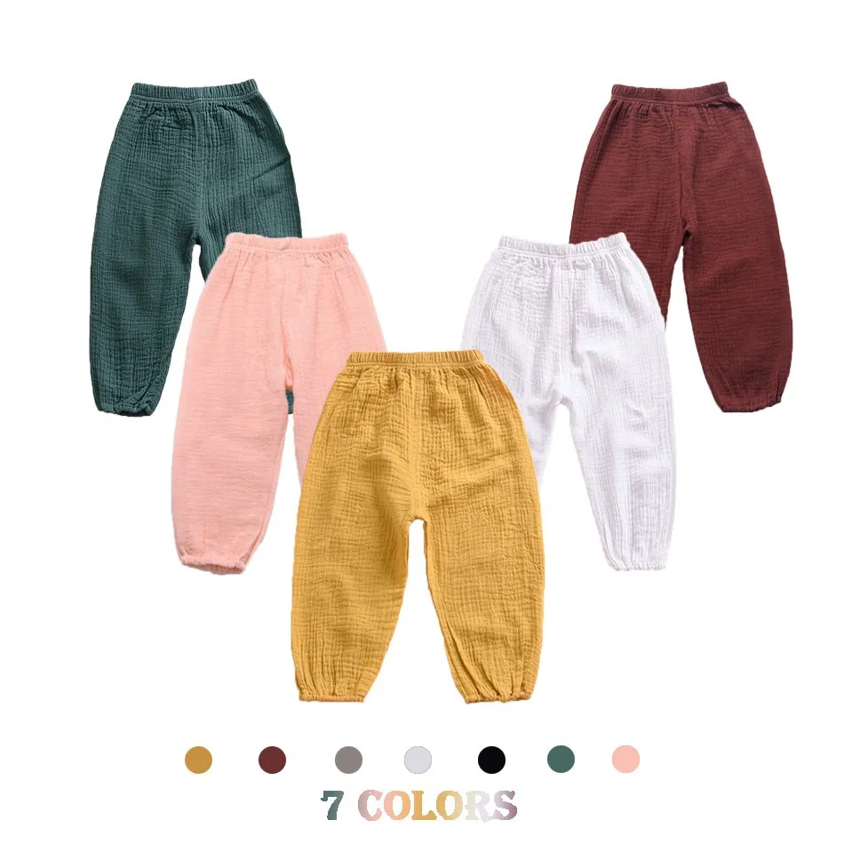 

От 2 до 6 лет детские шаровары Штаны для маленьких мальчиков и девочек летняя одежда для малышей и детей, штаны-фонарики для мальчиков и девоч...