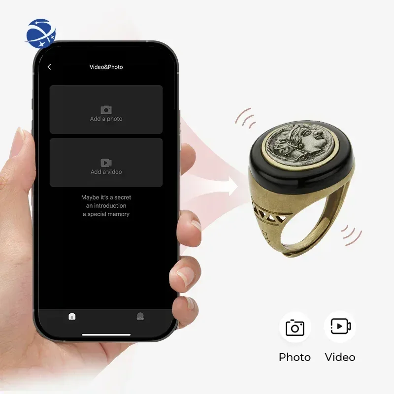 NFC Bluetooth кольцо MEET Athena греческая монета умное для мужчин оптовая продажа
