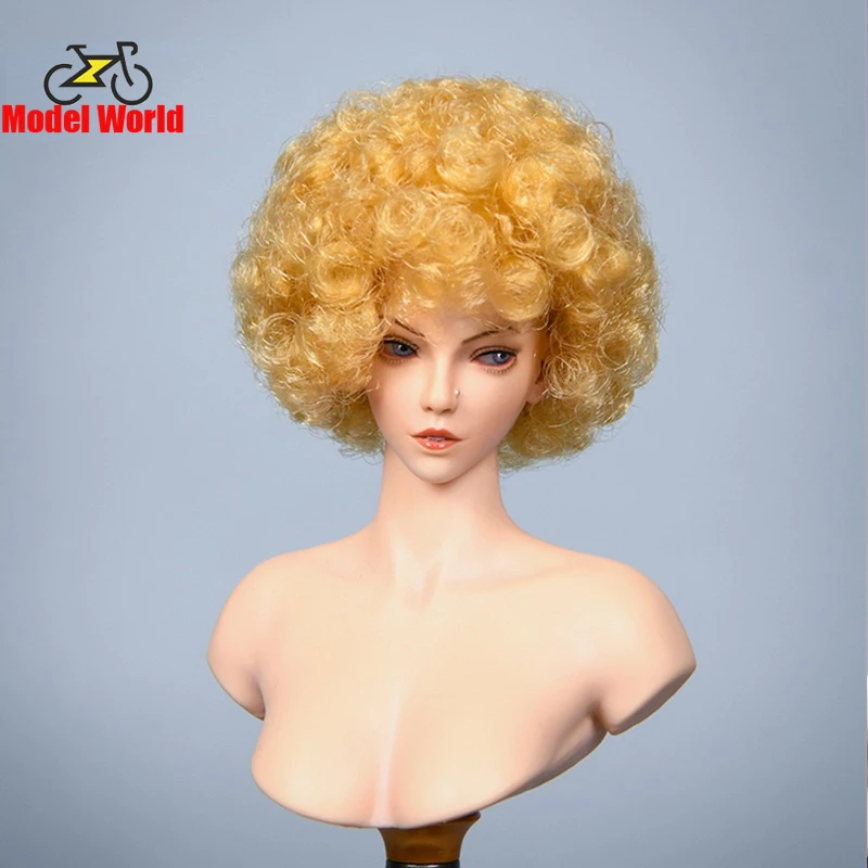 

YMTOYS YMT032 DE 1/6 Red Yellow Explosive Hair Head Sculpt Female Star Head Carving Model for 12" TBL PH Jiaou Doll