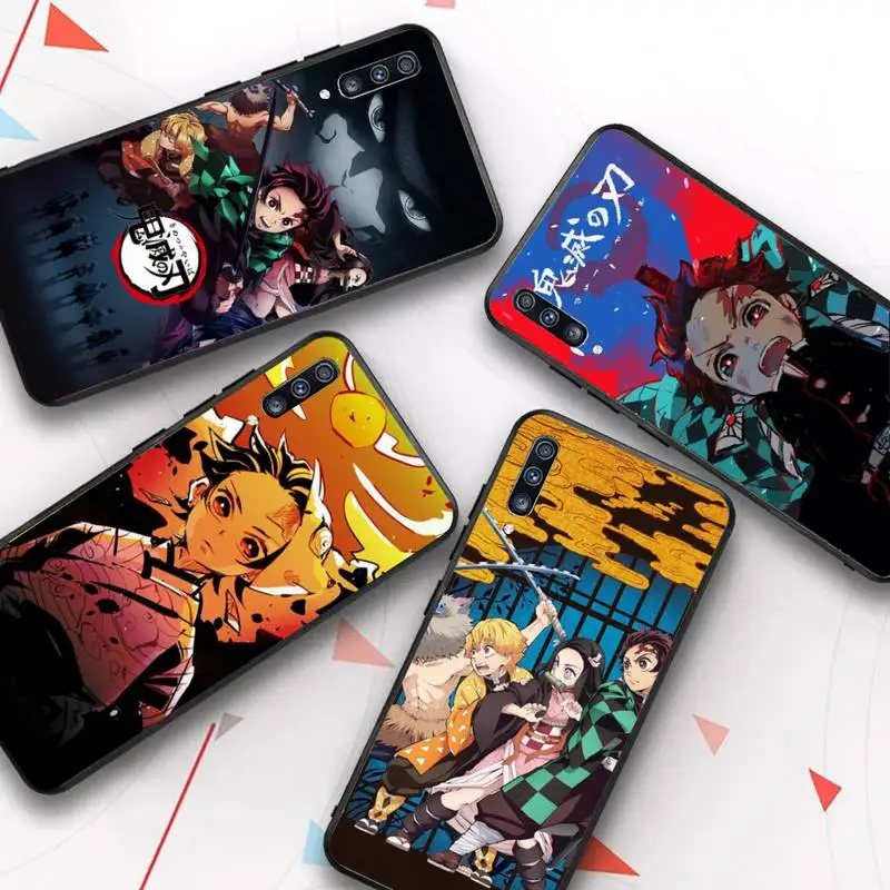 

FHNBLJ Demon Slayer Phone Case for Samsung A51 A30s A52 A71 A12 for Huawei Honor 10i for OPPO vivo Y11 cover