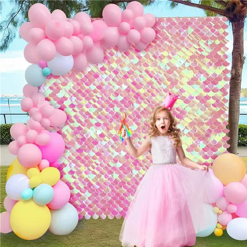 18 шт. золотые блестки задние панели для свадебной вечеринки детский душ фон