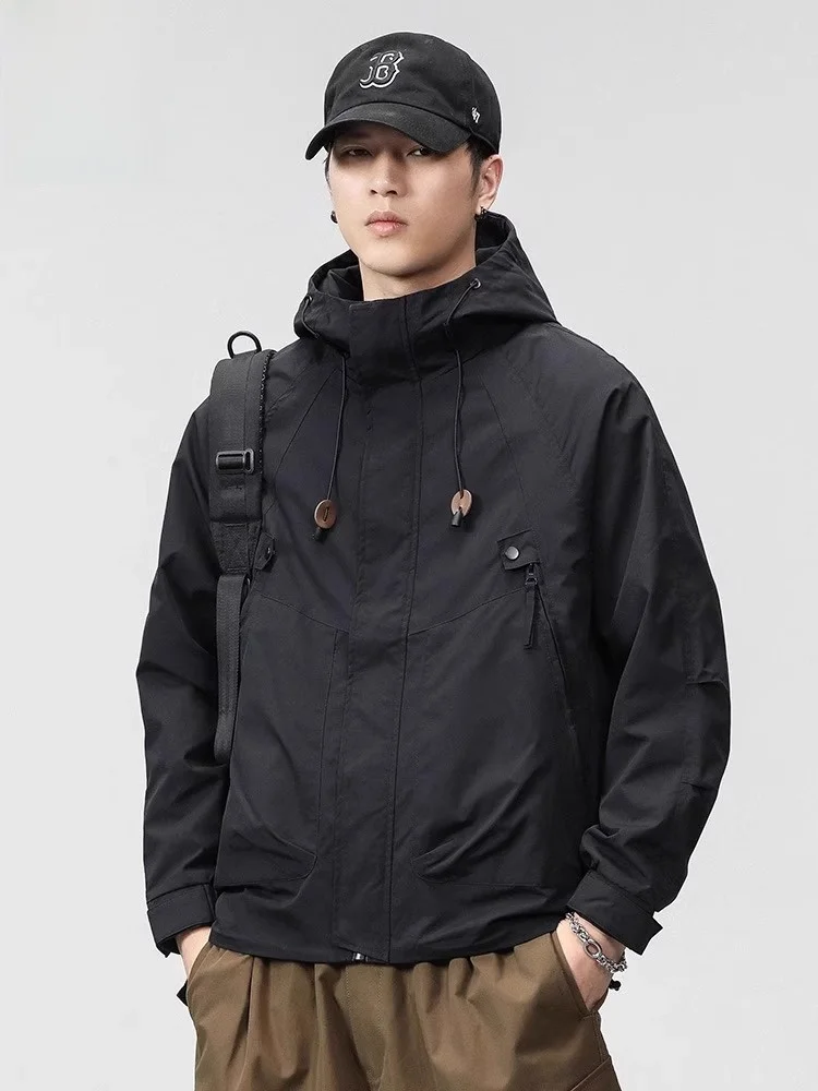 Куртка-карго с капюшоном Zhenvis мужская осенне-зимняя куртка-карго на флисовой