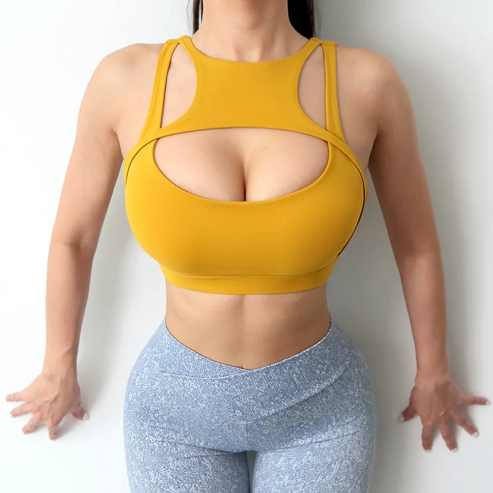 Yoga Shirts Sports Bras for Big Boobs Gym Vest for Women Lovely Crop Top Fitness Sexy Trainning Workout Tops