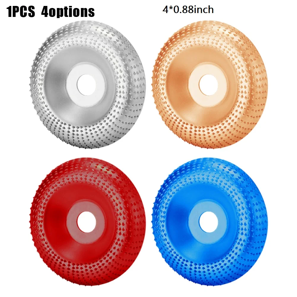 

4In Grinding Wood Shaping Wheel Wood Carving Disc Round Wood Angle Grinding Wheel Abrasive Disc Angle Grinder Carbide Coating