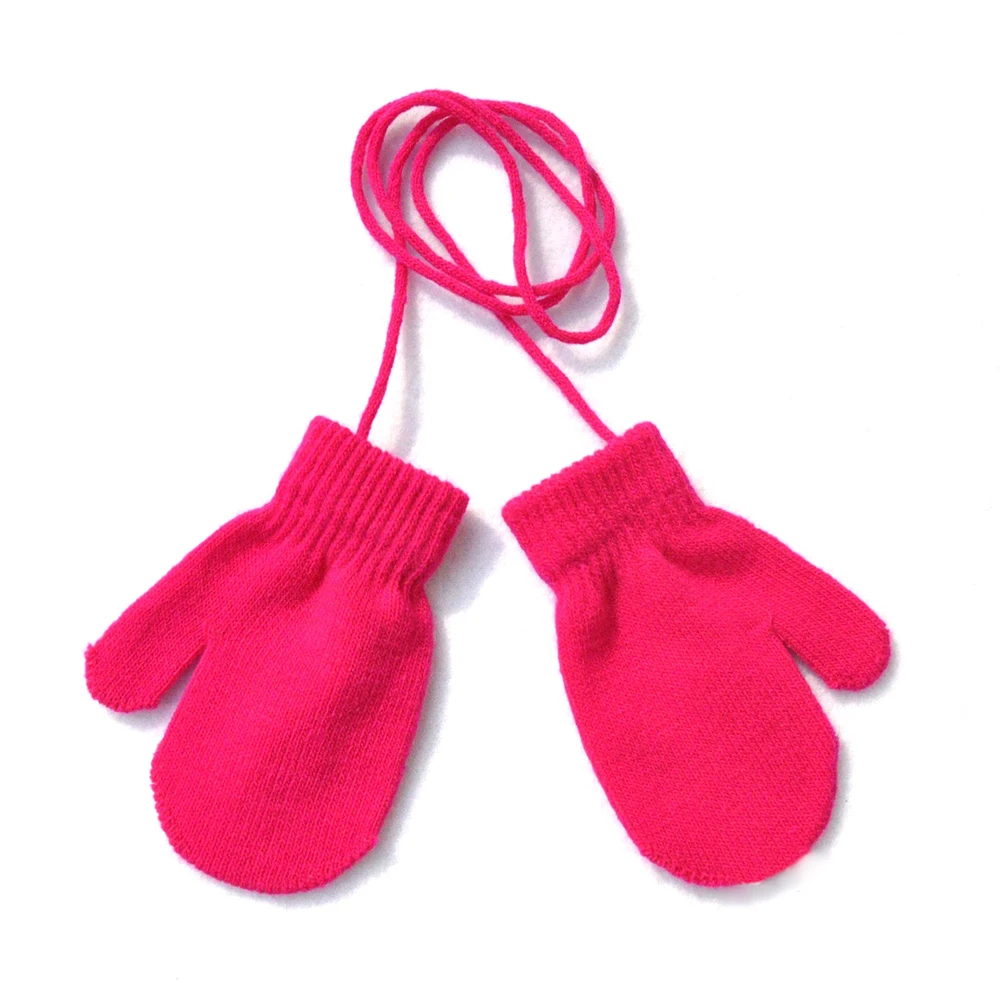 Детские перчатки с подвесным воротником