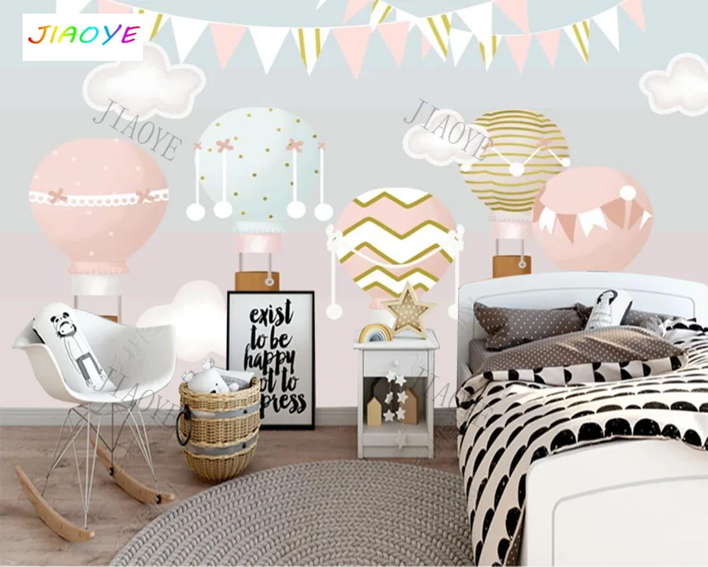 Пользовательские Мультяшные воздушные шары облака небо детская комната