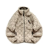 kapital hirata hohiro japan style fleece front and back wear zipper long sleeve mens and womens jacket plaid printed coat