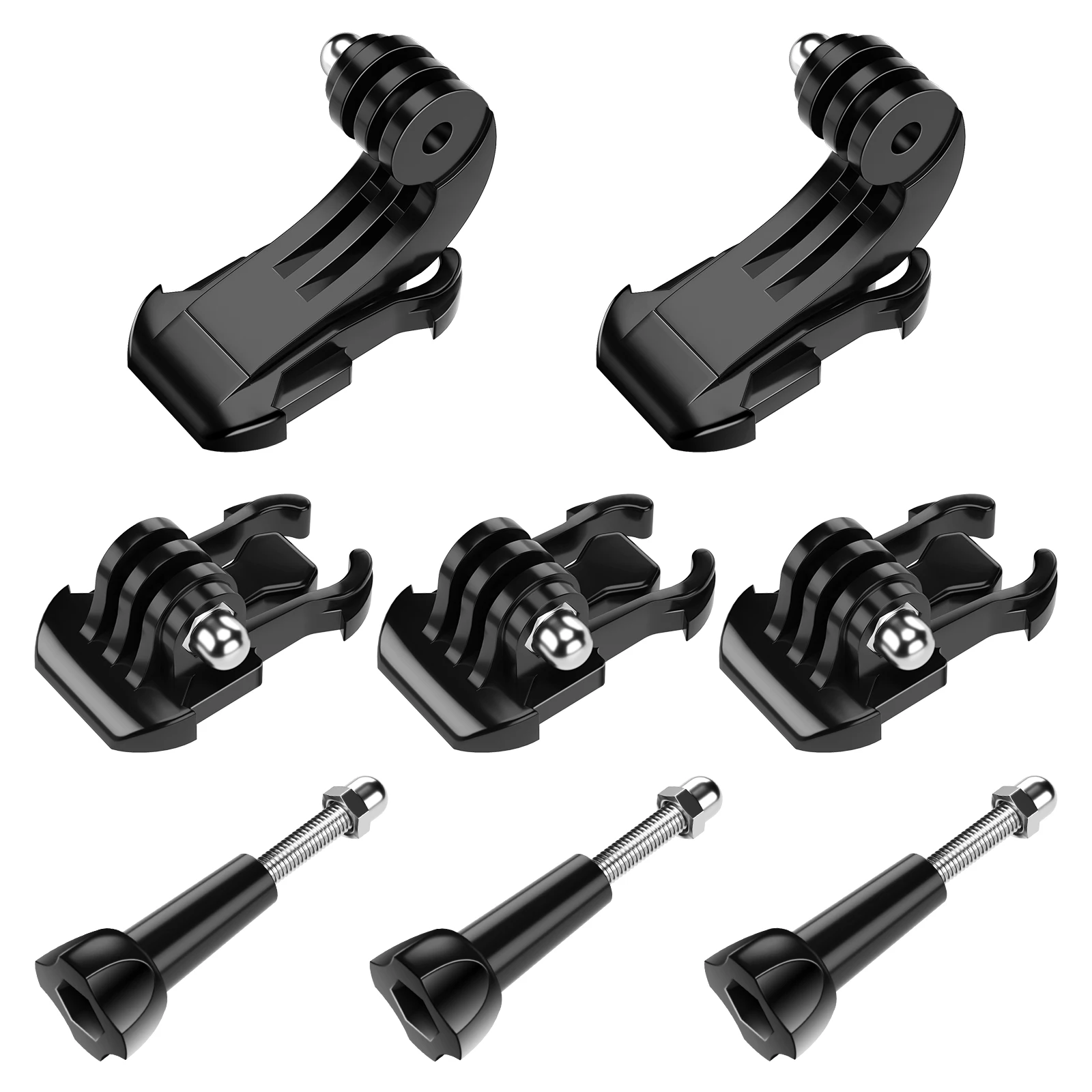 

Набор аксессуаров Neewer 8 в 1 для Gopro, быстрое крепление J-образным крючком, Пряжка для крепления GoPro Hero 9, 8 Max, 7, 6, 5, AKASO APEMAN Campark SJCAM