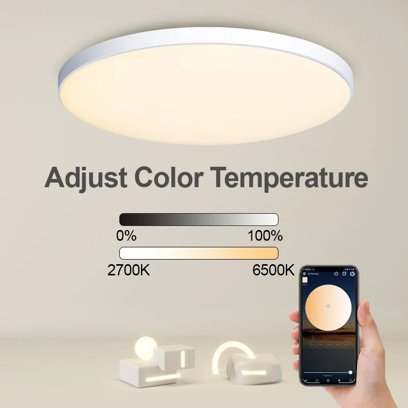 $44.07 MARPOU Smart Ceiling Light 30W RGB LED Ceiling lamp Wifi APP Voice Control With Alexa Lights For Living room decoration Bedroom