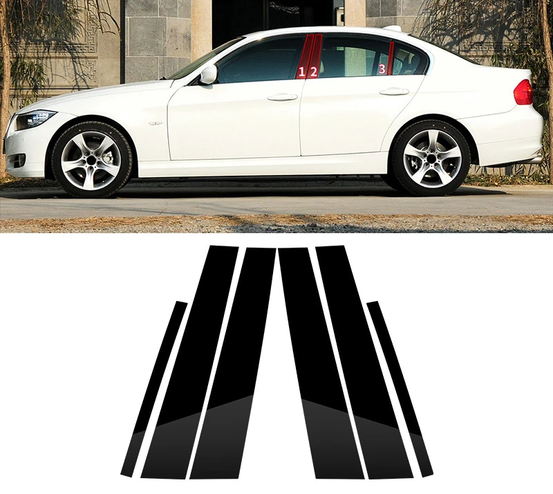 

Декоративная наклейка на дверной столб для BMW 3 серии E90 2005-2012