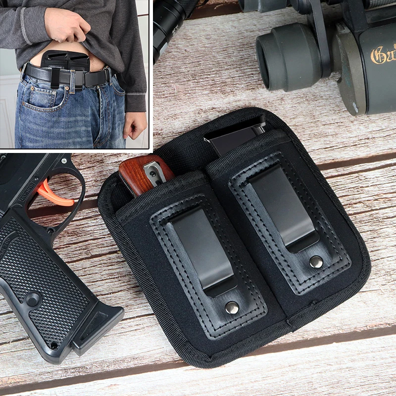 

Double Magazine Pouch Tactical Shooting Airsoft Military Mag Pouch Waist Holster Concealed CS Training Hunting Gun Accessories
