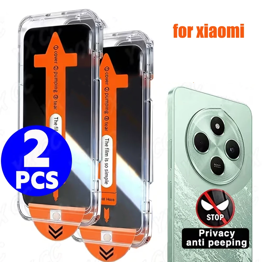 Фото Защитное стекло для экрана (2-1 шт.) для Redmi Note 14 4G/5G, Note 13 Pro, 15C, Note 12 Pro, Note 11, 10, 11 Pro, закаленное, легко устанавливается №1