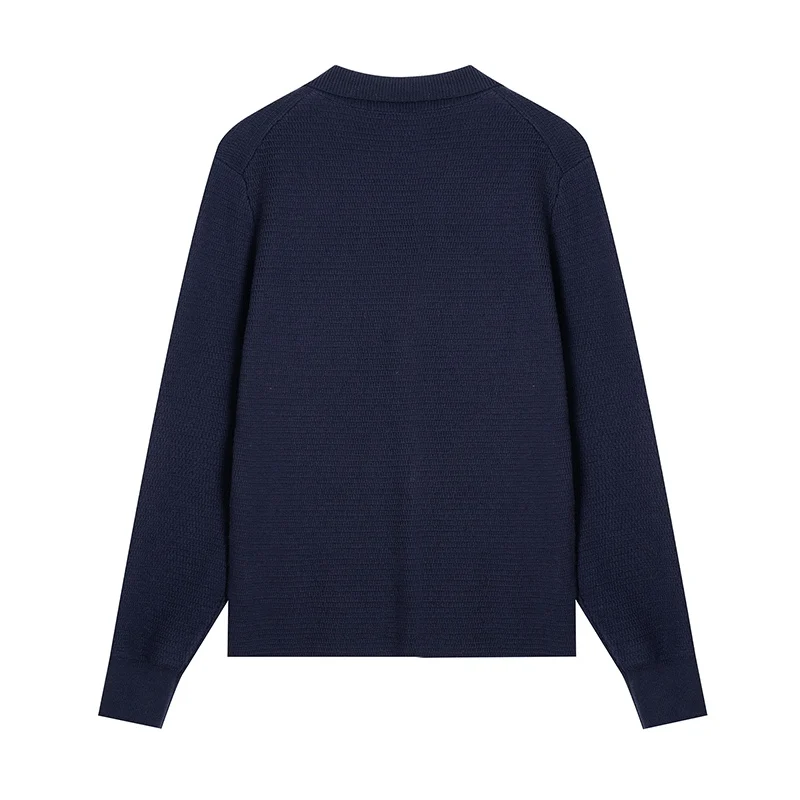 Italy Loro * Piana Noyouya LP Old Money Sle Autumn Men's Classic Lapel Angora Cardigan Outerwear