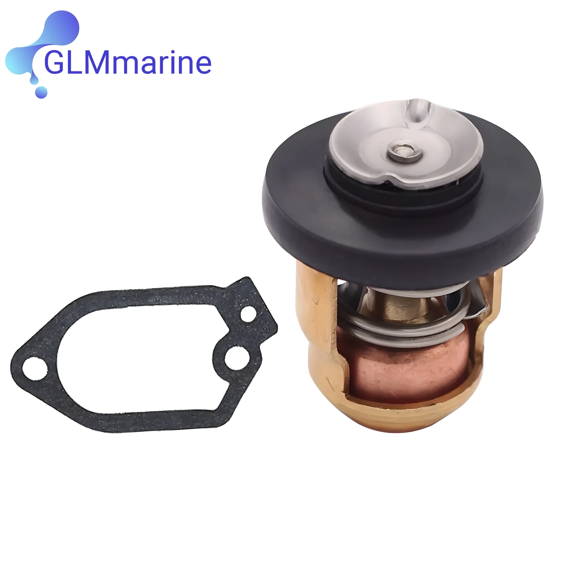 Фото Термостат с прокладкой для Yamaha подвесной 6E5-12411-10 688-12411-10 61A-12414-A0 №5