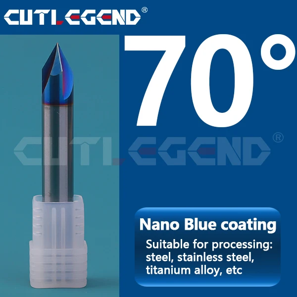 HRC65 Твердосплавная фреза для снятия фаски 30 40 45 50 60 70 80 90 100 110 120 150 160 градусов Вольфрамовая сталь 3 канавки Фреза для снятия фаски