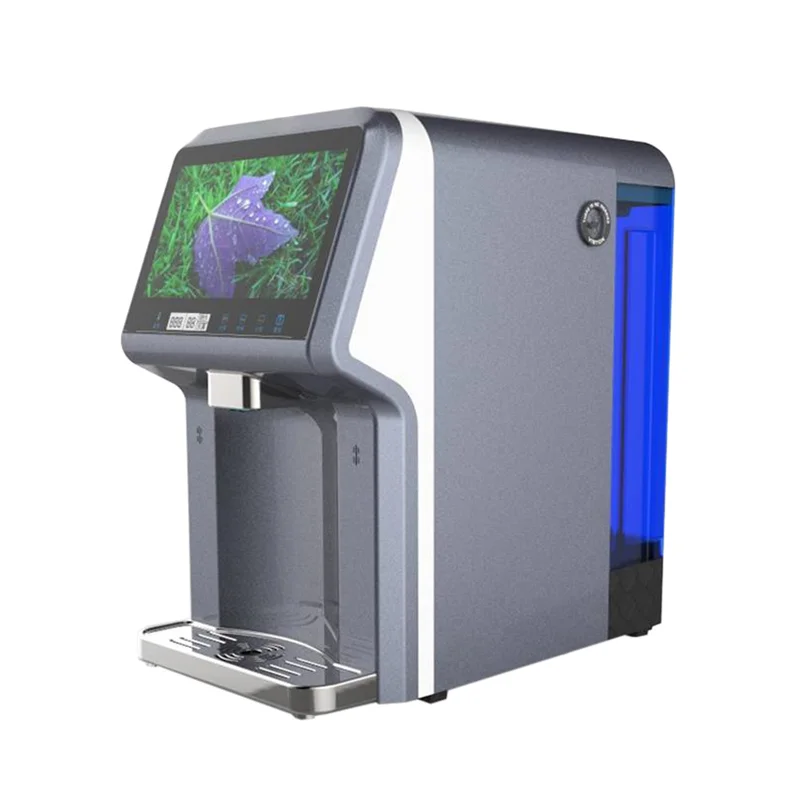 Viserton custom 4 stages RO drinking countertop tankless hot and cold electric alkaline water purifier