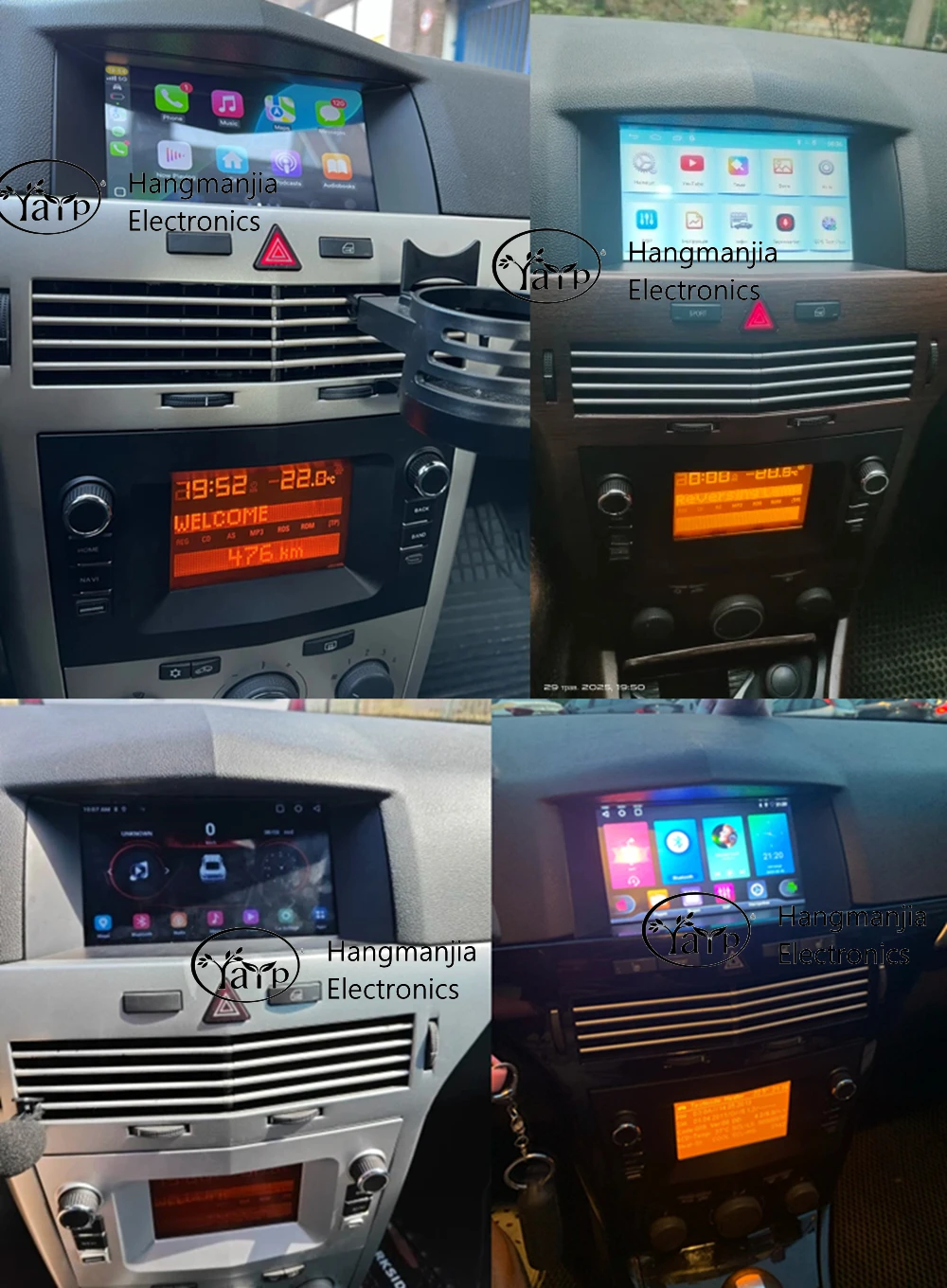Фото HMG Android14 Автомобильный радиоприемник Мультимедиа для Opel Vauxhall Astra H 2005-2012 Беспроводной CarPlay Android Auto Авторадио GPS-навигация FM №2