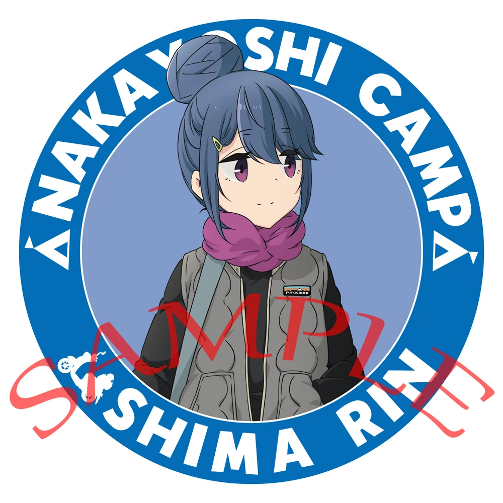 Anime Laid-Back Camp Cosplay Ena Saitou Inuyama Aoi Shima Rin Cartoon Badge Brooch Pins Accessories Christmas Gifts