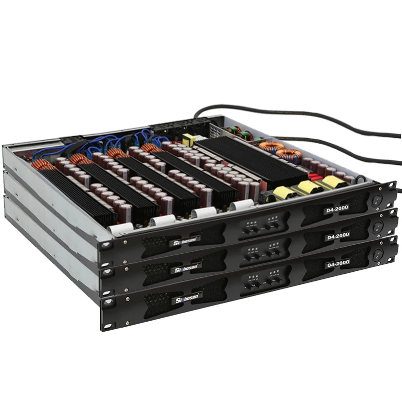 

D4-2000 4000w power amplifier outdoor home class d 4 channel digital 1u 2 ohms power amplifier
