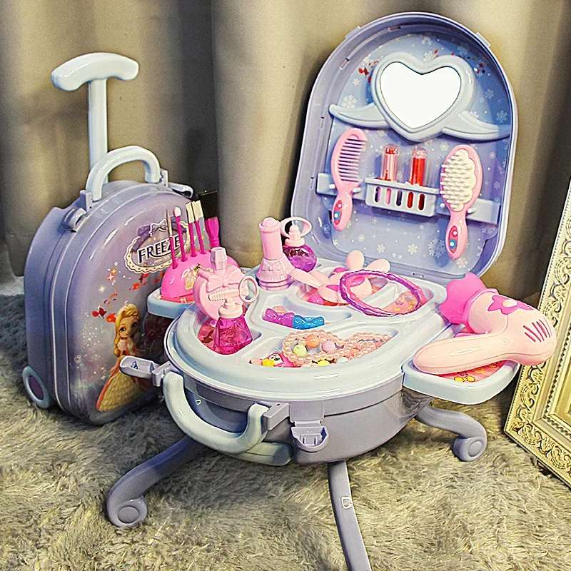 

Play house set children's dresser toy girl kindergarten suitcase birthday gift