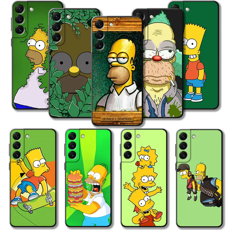 

Simpsons Homer Hiding Leaf Art Case For Samsung Galaxy S23 S22 S21 S20 FE Ultra S10 S9 S8 Plus S10e Note 20Ultra 10Plus Shell