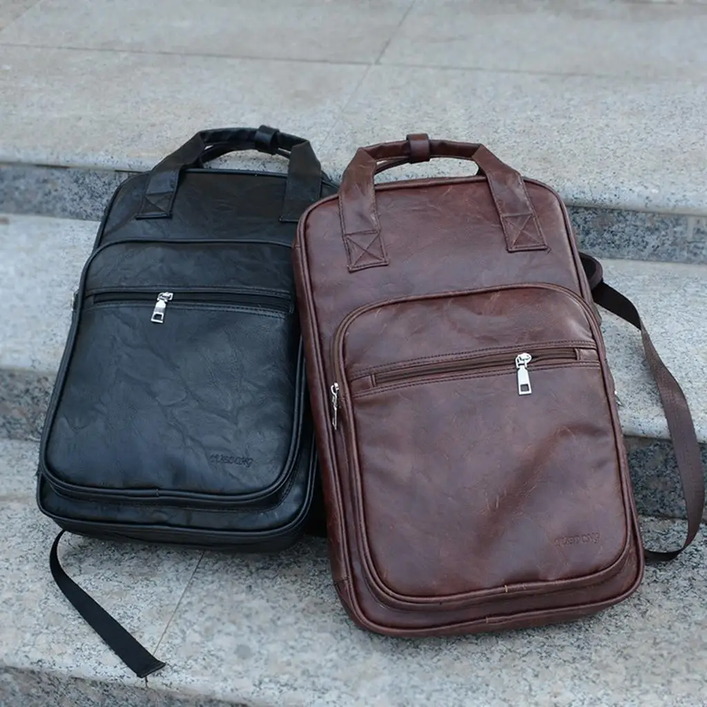 

PU Leather Drum Stick Drumsticks Bag Carrying Case Parts Accessory Brown