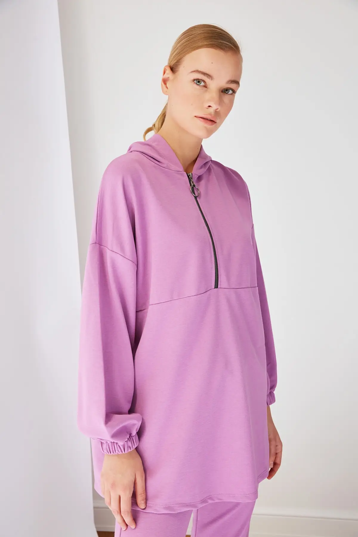 

Trendyol Zip Detail Knitting Tracksuit Set TCTSS21EM0064
