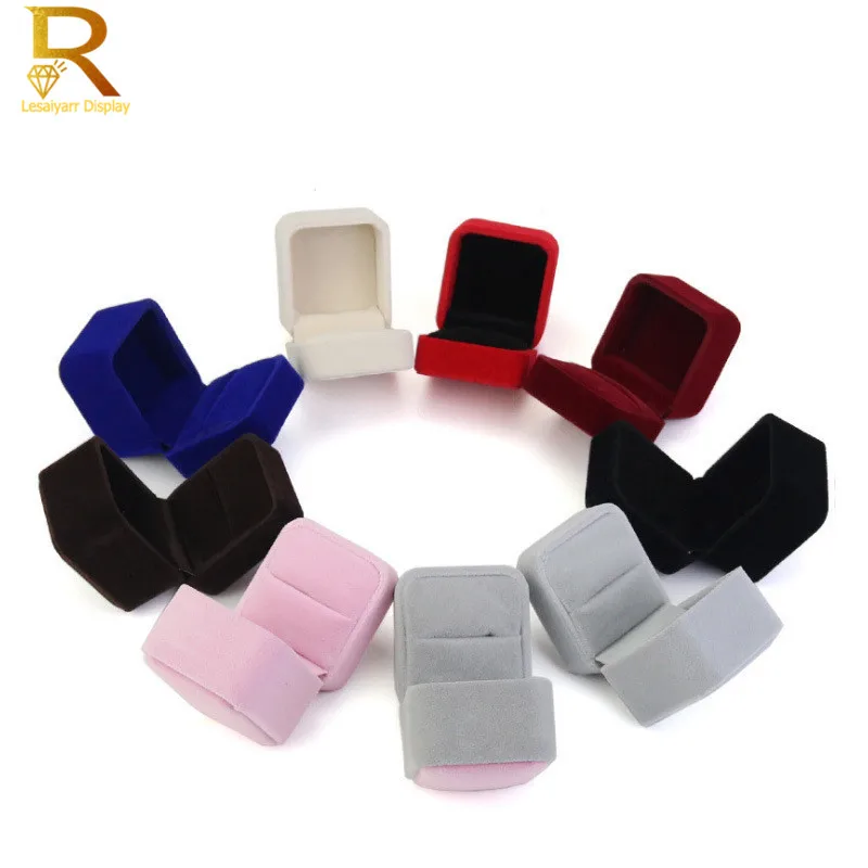 Высококачественный бархатный футляр для ювелирных изделий коробок колец и Saretes